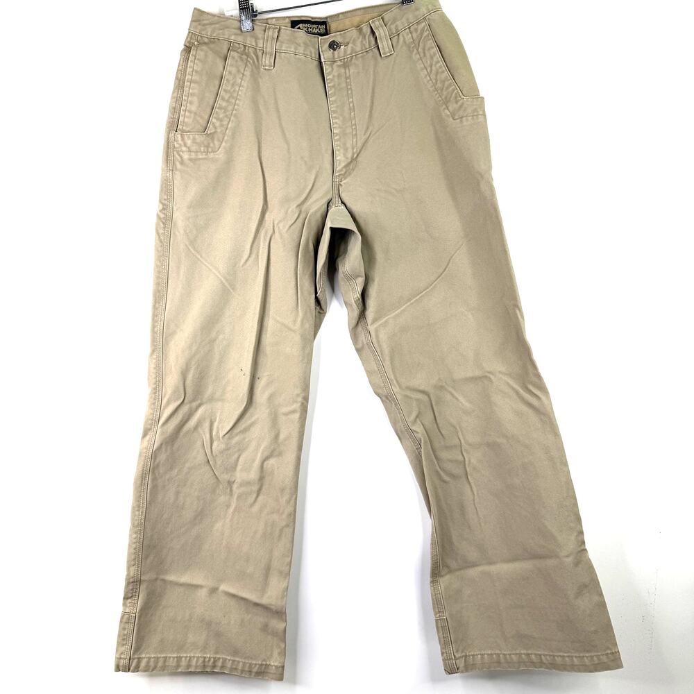 Mountain Khakis Men's Original Mountain Pant Tan Khaki Hiking Pants Size 32 x 30